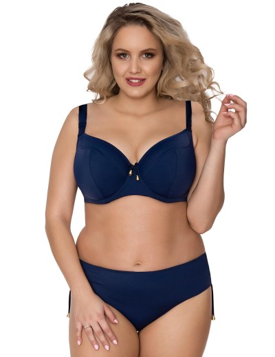 Синий пляжный бюстгальтер Akcent AN200 M, Цвет: темно-синий, Размеры: 75E, изображение 3
