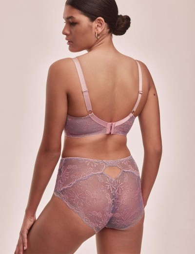 Высокие кружевные трусы Alles MADERA classic, Цвет: сиреневый, Размеры: M, изображение 4