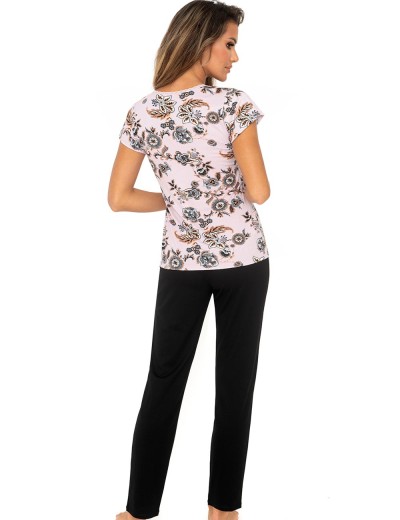 Пижама женская с брюками Donna AISHA pyjamas, Цвет: розовый, Размеры: S, изображение 3