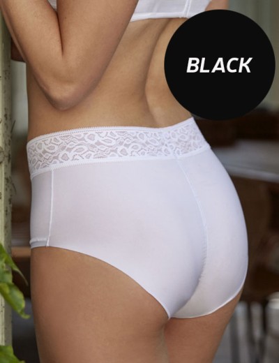 Сверхэластичные трусы слипы Janira FLEXIE ADAPT 30561 BRAGA LACE black, Цвет: black (черный), Размеры: S/M/L/XL, изображение 2