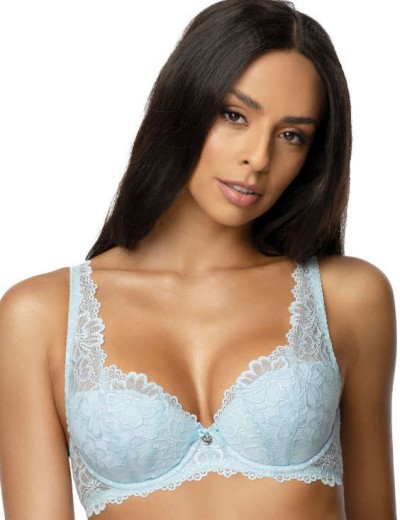 Бюстгальтер балконет тюльпан MAT CARMELA niebieski M-053-22, Цвет: голубой, Размеры: 65C, изображение 3