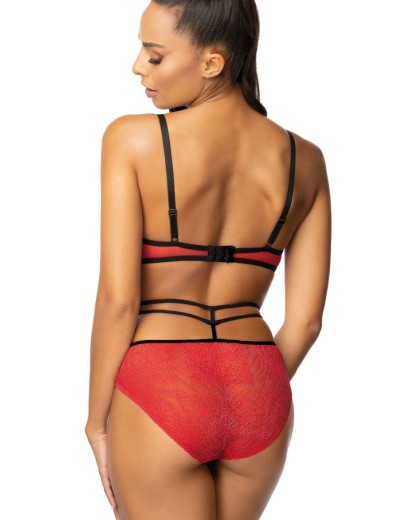 Бюстгальтер с лентами MAT LOREN M-3636-11 czerwono-czarny, Цвет: красный, Размеры: 70B, изображение 7