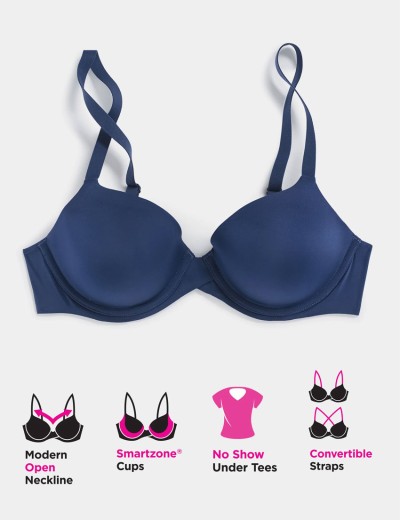 Бюстгальтер с формованной чашкой Maidenform DM7543 черный, Цвет: черный, Размеры: 75A, изображение 7