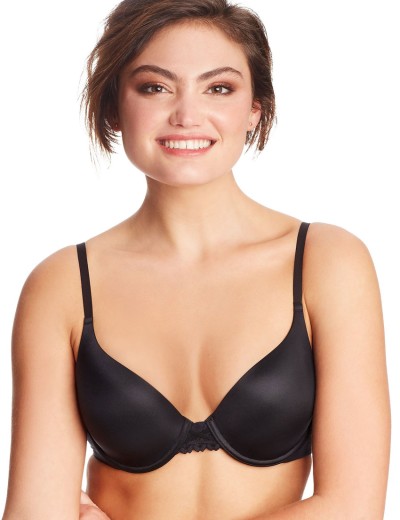 Гладкий бюстгальтер пуш-ап Maidenform DM0066 черный, Цвет: черный, Размеры: 80B, изображение 5