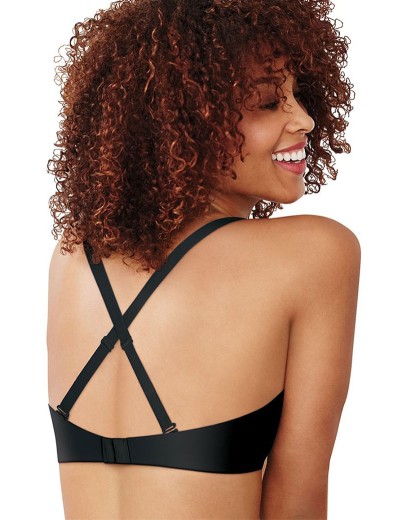 Гладкий бюстгальтер пуш-ап Maidenform DM0066 черный, Цвет: черный, Размеры: 80B, изображение 2