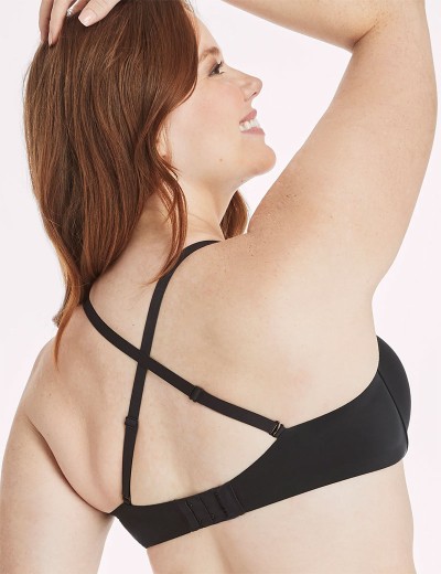 Гладкий бюстгальтер пуш-ап Maidenform DM0066 черный, Цвет: черный, Размеры: 80B, изображение 4