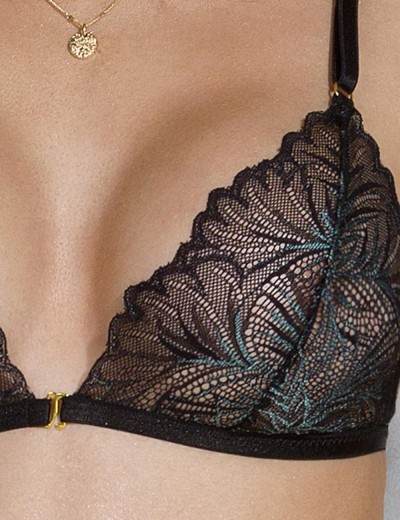 Сексуальный комплект с поясом Passion DELIENA SET, Цвет: черный, Размеры: 2XL/3XL, изображение 3