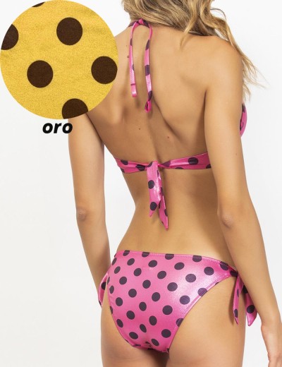 Купальник в горох с формованными чашками Sielei CO24 oro, Цвет: oro (золотой), Размеры: 75C, изображение 2