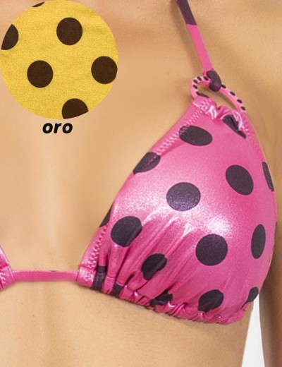 Купальник бикини в горох Sielei CO32 oro, Цвет: oro (золотой), Размеры: 80B, изображение 3