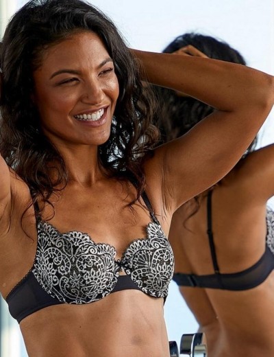 Бюстгальтер мягкий Wonderbra W0AQ8 черный/слоновая кость, Цвет: черный/слоновая кост, Размеры: 80E, изображение 2