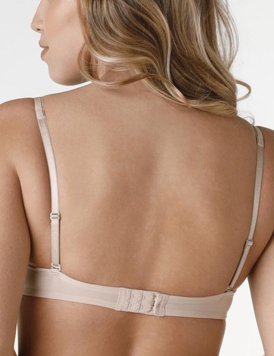 Бюстгальтер гладкий с пуш-ап Wonderbra W8144 бежевый, Цвет: бежевый, Размеры: 70D, изображение 2