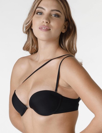 Бюстгальтер-трансформер пуш-ап Wonderbra W9243 черный, Цвет: черный, Размеры: 80A, изображение 3 Бюстгальтер-трансформер пуш-ап Wonderbra W9243 черный, Цвет: черный, Размеры: 80A, изображение 3
