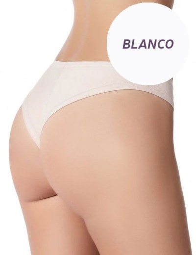 Хлопковые трусы бразилиана Janira PACK 2 BRASILIAN ESENCIAL 1032023 в наборе (2шт) blanco, Цвет: blanco (белый), Размеры: L, изображение 3