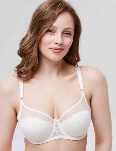 Полумягкий бюстгальтер Milavitsa 124930 приглушенный белый, Цвет: приглушенный белый, Размеры: 80C, изображение 3