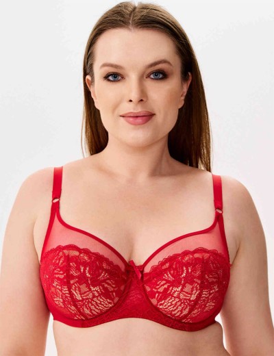 Полумягкий бюстгальтер Milavitsa 124930 рубин/нюд, Цвет: рубин/нюд, Размеры: 85B, изображение 3