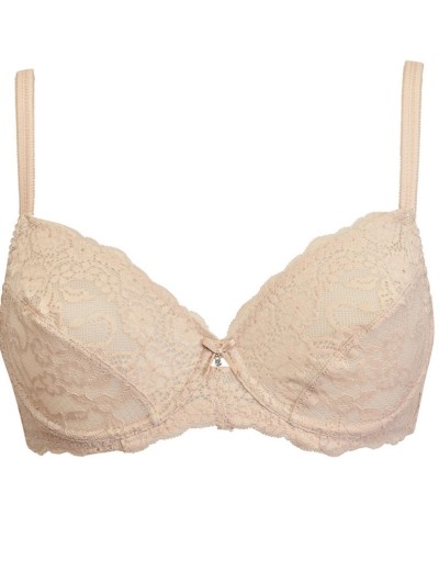 Кружевной бюстгальтер на косточках Sielei ALLURE 2672 cipria, Цвет: cipria (телесный), Размеры: 95B, изображение 3