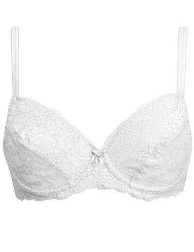 Кружевной бюстгальтер на косточках Sielei ALLURE 2672 bianco, Цвет: bianco (белый), Размеры: 80C, изображение 7