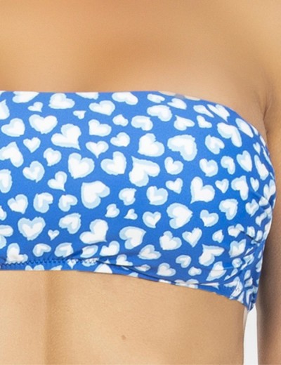 Открытый купальник бандо бразилиана Sielei HE85 blu, Цвет: blu (синий), Размеры: 90B, изображение 3