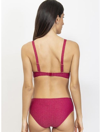 Бордовый купальник формовка слип Sielei LX89 sangria, Цвет: sangria (сангрия), Размеры: 75D, изображение 2