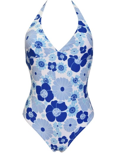 Слитный купальник с мягкой чашкой Sielei OP53 bianco, Цвет: bianco (белый), Размеры: 85B, изображение 3