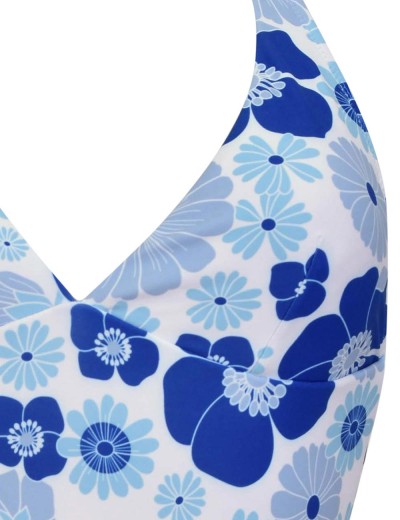 Слитный купальник с мягкой чашкой Sielei OP53 bianco, Цвет: bianco (белый), Размеры: 85B, изображение 4