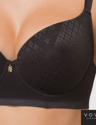 Формованный бюстгальтер пуш-ап VOVA FUSION V11233 черный, Цвет: черный, Размеры: 80D, изображение 4