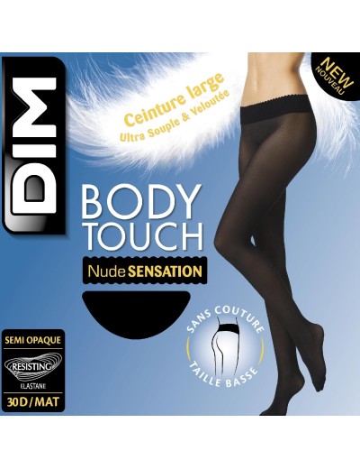 Полупрозрачные колготки Dim 07BR BODY TOUCH 30 den, Цвет: черный, Размеры: 2, изображение 2