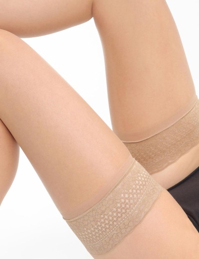 Прозрачные чулки Dim 0929 TEINT de SOLEIL 17 den светло-бежевый, Цвет: светло-бежевый, Размеры: 1, изображение 3