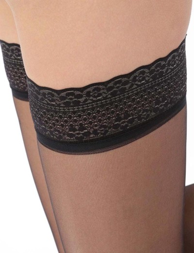 Чулки с кружевной резинкой Dim 0965 SUBLIM 15 den черный, Цвет: черный, Размеры: 1, изображение 2