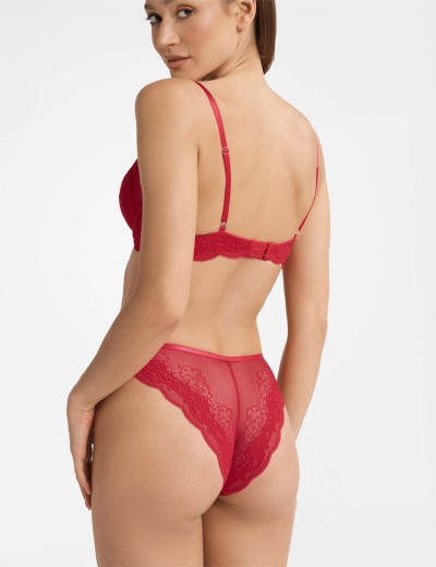 Кружевные трусики слипы Esotiq TRIXIE 40152 красный, Цвет: красный, Размеры: M, изображение 4