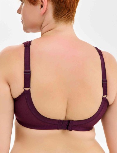 Бюстгальтер мягкий Lauma COTTON CLASSIC L02131 / L02150 сливовое вино, Цвет: сливовое вино, Размеры: 80D, изображение 2