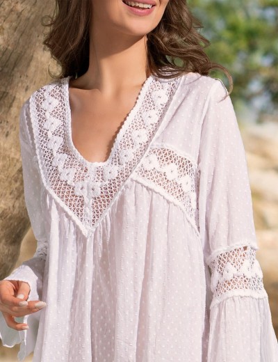 Короткая туника хлопок Mia-Amore ARGENTINA 6891, Цвет: белый, Размеры: M, изображение 3