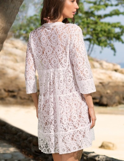 Туника из хлопкового кружева Mia-Amore ARGENTINA 6896, Цвет: белый, Размеры: L, изображение 2