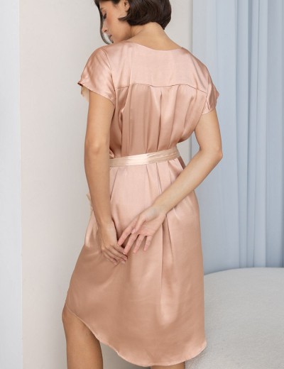 Шелковая туника Mia-Amore HAILEY 7304, Цвет: миндальный, Размеры: S/M, изображение 2