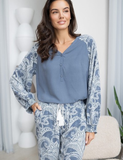 Комплект из тканной вискозы Mia-Amore PACIFIC OCEAN 1976, Цвет: голубой, Размеры: S, изображение 4