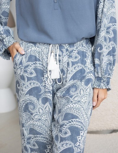 Комплект из тканной вискозы Mia-Amore PACIFIC OCEAN 1976, Цвет: голубой, Размеры: S, изображение 5