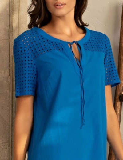 Туника хлопковая Mia-Amore ROCHELLE 1615 синий, Цвет: синий, Размеры: S/M, изображение 3