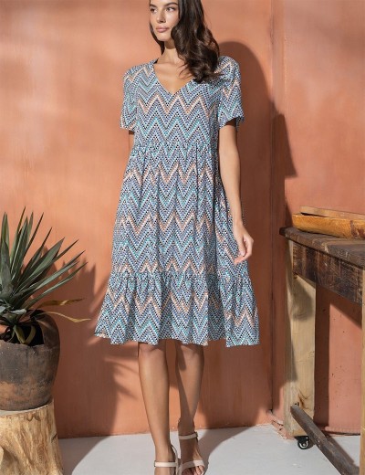 Платье-туника вискоза Mia-Amore VEGAS 1990 синий, Цвет: синий, Размеры: S/M, изображение 3