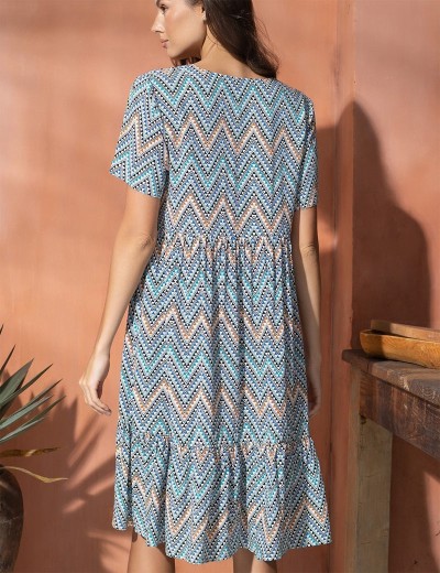 Платье-туника вискоза Mia-Amore VEGAS 1990 синий, Цвет: синий, Размеры: S/M, изображение 2