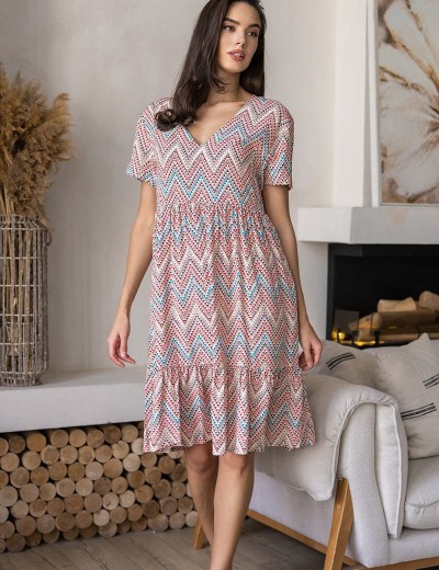 Платье-туника вискоза Mia-Amore VEGAS 1990 красный, Цвет: красный, Размеры: 4XL/5XL, изображение 3