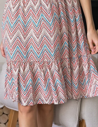 Платье-туника вискоза Mia-Amore VEGAS 1990 красный, Цвет: красный, Размеры: 4XL/5XL, изображение 5