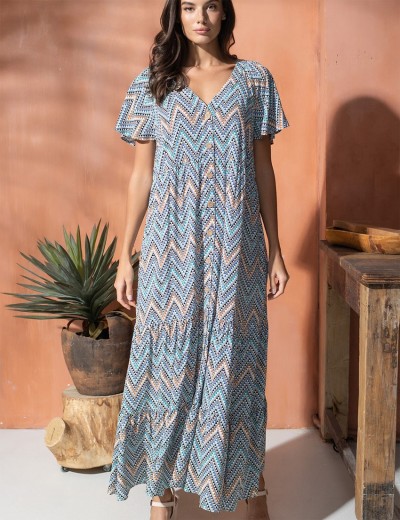 Длинное платье-туника Mia-Amore VEGAS 1999 синий, Цвет: синий, Размеры: L, изображение 3