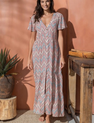 Длинное платье-туника Mia-Amore VEGAS 1999 красный, Цвет: красный, Размеры: 4XL, изображение 3