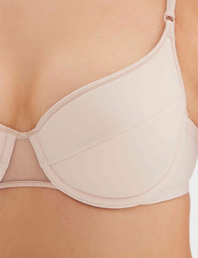 Бюстгальтер с уплотненной чашкой Misstyle 4115 / 415 серебристый пион, Цвет: серебристый пион, Размеры: 75B, изображение 3