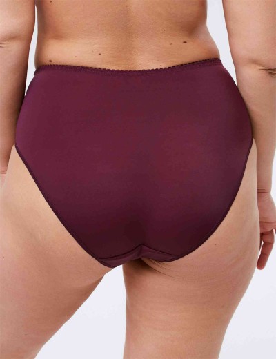 Трусы слипы высокая талия Misstyle 5024 темный виноград, Цвет: темный виноград, Размеры: XL, изображение 2