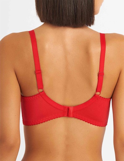 Бюстгальтер полумягкий Simona M 610 красный-сетка, Цвет: красно-сетка, Размеры: 90G, изображение 2