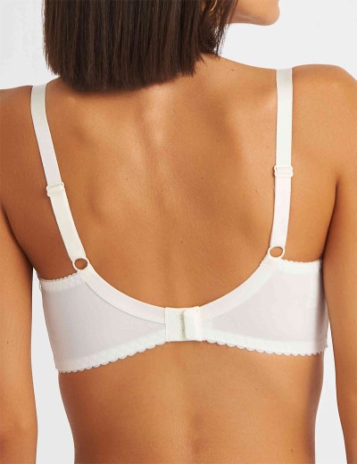 Бюстгальтер полумягкий Simona M 610 молоко-сетка, Цвет: молоко-сетка, Размеры: 75E, изображение 2