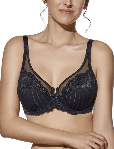 Мягкий бюстгальтер Selene MARILUZ чёрный, Цвет: чёрный, Размеры: 100C, изображение 2