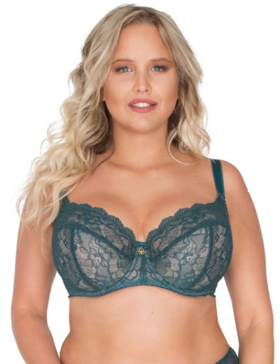 Мягкий бюстгальтер на большую грудь Akcent A-36 M, Цвет: изумруд, Размеры: 105C, изображение 3