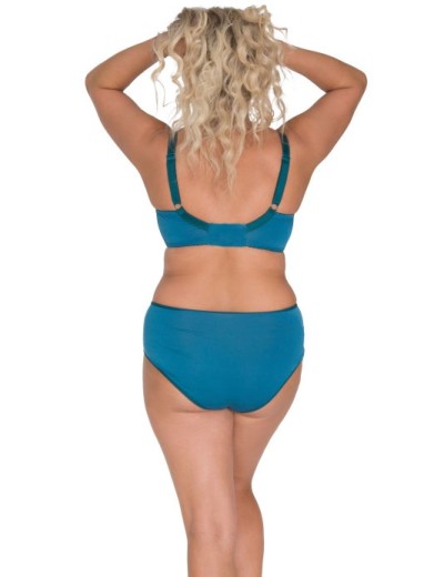 Мягкий бюстгальтер с боковой поддержкой Akcent A-38 M, Цвет: бирюзовый, Размеры: 65I, изображение 4